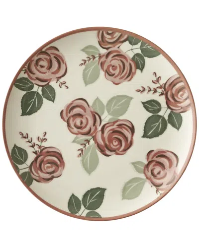 Bella Maison Set Of 2 Rose Porcelain Dinner Plates In Multi