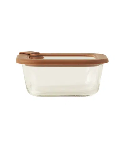 Bella Maison Set Of 2 Sandy Airtight Glass Storage Containers In Brown