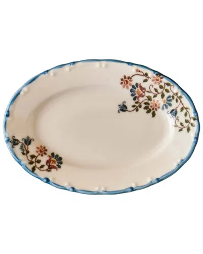Bella Maison Set Of 2 Vintage Oval Porcelain Serving Platters In Blue