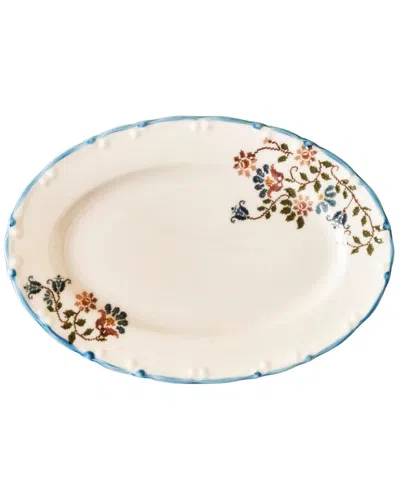 Bella Maison Set Of 2 Vintage Oval Porcelain Serving Platters In Multi