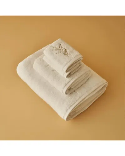 Bella Maison Set Of 4 Exclusive Floral Embroidered Cotton Towels In Neutral