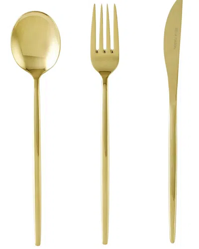 Bella Maison Siena 18pc Flatware Set In Gold