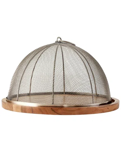 Bella Maison Spark Wooden Cake Stand With Dome In Black