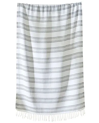 Bella Maison Stripe Turkish Cotton Peshtemal Towel In Blue