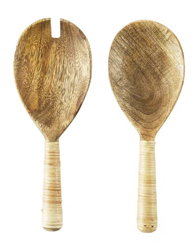 Bella Maison Varna Mango Salad Serving Set In Brown