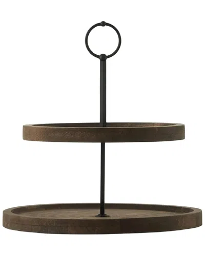 Bella Maison Wooden 2-tier Serving Stand In Brown