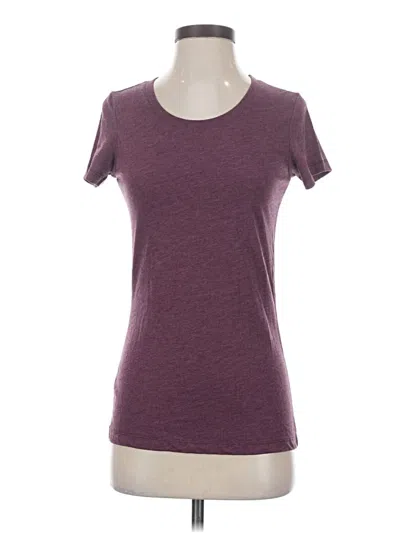 Pre-owned Bella Short Sleeve T-shirt In Burgundy