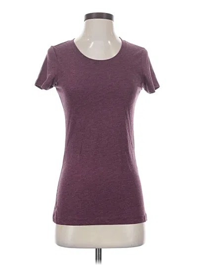 Pre-owned Bella Short Sleeve T-shirt In Burgundy