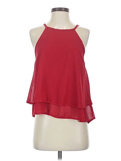 Pre-owned Bella Sleeveless Blouse In Red