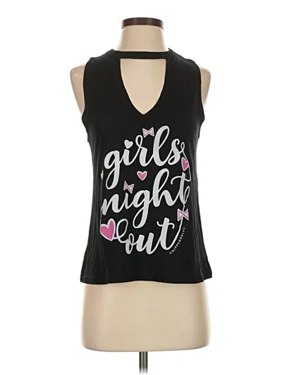 Pre-owned Bella Sleeveless Top Black Halter Neckline Tops