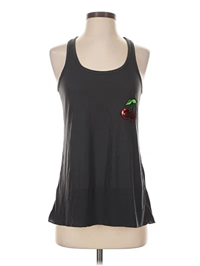 Pre-owned Bella Sleeveless Top Gray Halter Neckline Tops