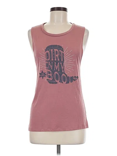 Pre-owned Bella Sleeveless Top Pink Scoop Neck Tops