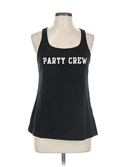 Pre-owned Bella Tank Top Black Halter Neckline Tops