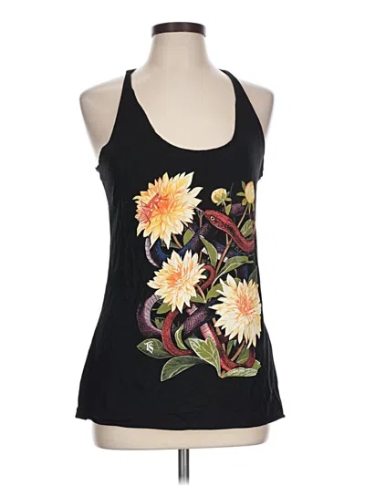 Pre-owned Bella Tank Top Black Halter Neckline Tops