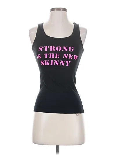 Pre-owned Bella Tank Top Black Strapless Neckline Tops