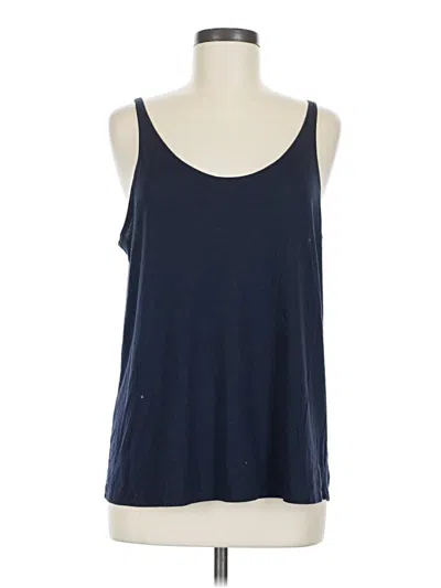 Pre-owned Bella Tank Top Blue Halter Neckline Tops