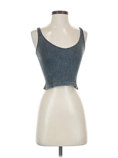 Pre-owned Bella Tank Top Blue Strapless Neckline Tops