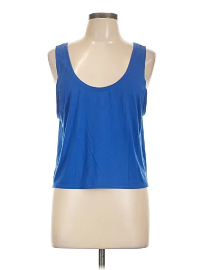 Pre-owned Bella Tank Top Blue Strapless Neckline Tops