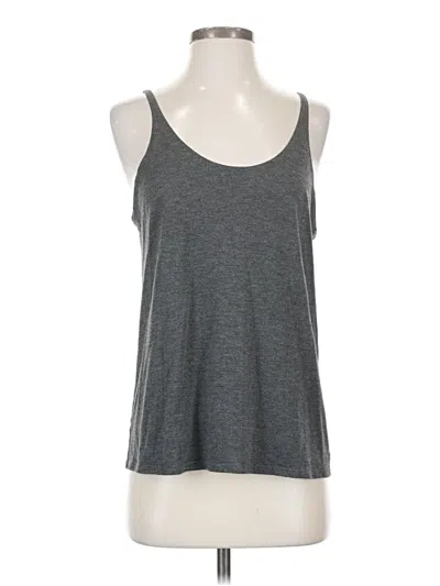 Pre-owned Bella Tank Top Gray Halter Neckline Tops