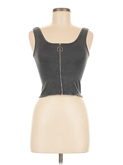 Pre-owned Bella Tank Top Gray Strapless Neckline Tops