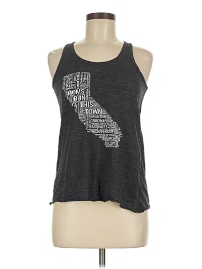 Pre-owned Bella Tank Top Gray Strapless Neckline Tops