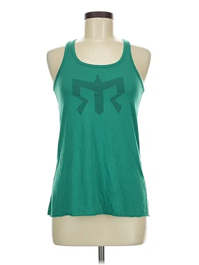 Pre-owned Bella Tank Top Green Halter Neckline Tops