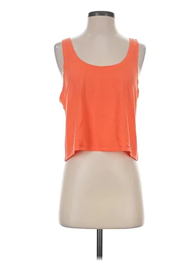 Pre-owned Bella Tank Top Orange Strapless Neckline Tops