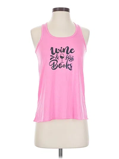 Pre-owned Bella Tank Top Pink Halter Neckline Tops