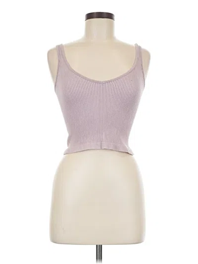 Pre-owned Bella Tank Top Purple Strapless Neckline Tops