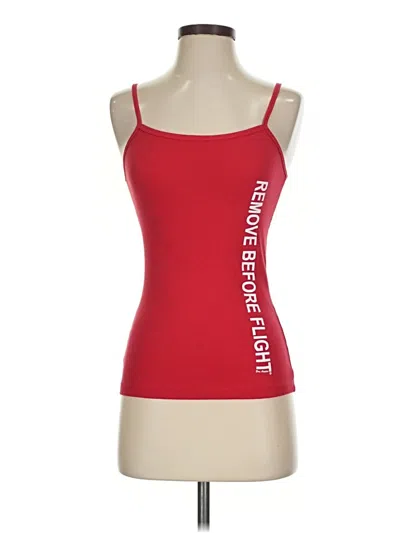 Pre-owned Bella Tank Top Red Sweetheart Neckline Tops
