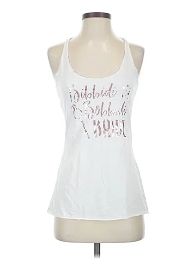 Pre-owned Bella Tank Top White Halter Neckline Tops