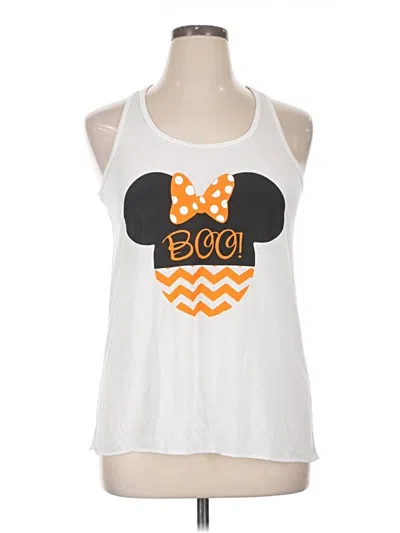 Pre-owned Bella Tank Top White Halter Neckline Tops