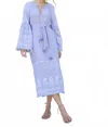 Bella Tu Adele Caftan Dress In Lilac In Blue