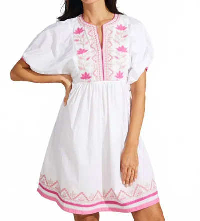 Bella Tu Applique Allie Dress In White