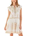 Bella Tu Bettina Drop Waist Mini Dress In Gold In Gold