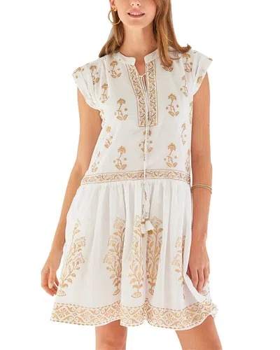 Bella Tu Bettina Drop-waist Dress In Gold
