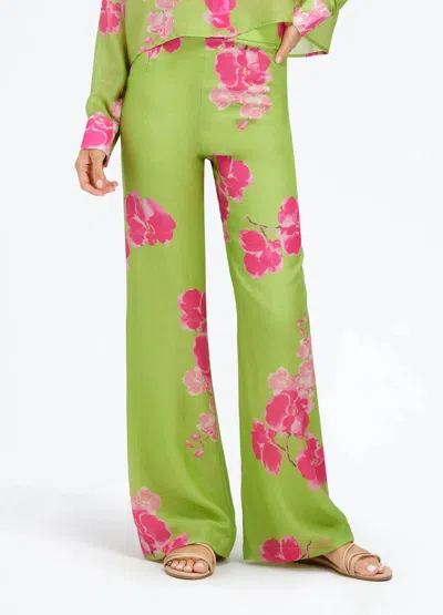Bella Tu Billie Pant In Orchid Green