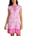 Bella Tu Embroidered Flower Cap Sleeve Dress