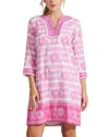 Bella Tu Embroidered Flower Cap Sleeve Dress In Pink