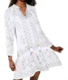 Bella Tu Ivanna Embellished Tunic Dress In White