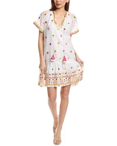 Bella Tu Mira Peasant Dress In Pink