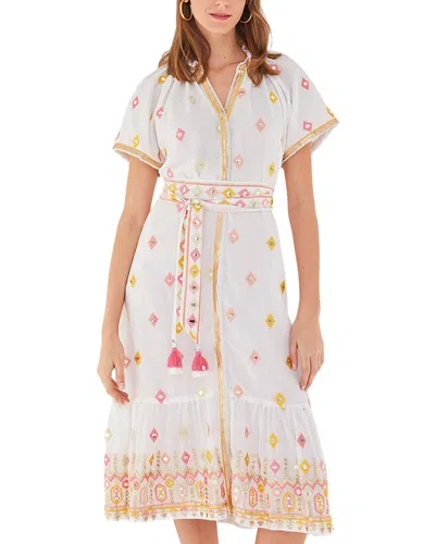 Bella Tu Mira Shirtdress In Gold