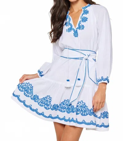 Bella Tu Sloane Dress In Blue In White