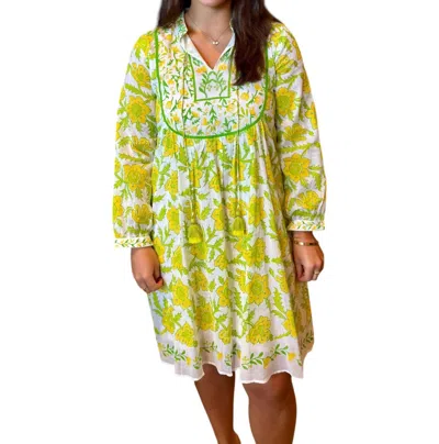 Bella Tu Tulip Tunic Dress In Yellow
