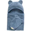 Bella Tunno Kids'  Hooded Towel & Washing Mitt Set In Rain