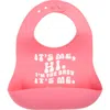 Bella Tunno It's Me Hi Silicone Wonder Bib In Pink
