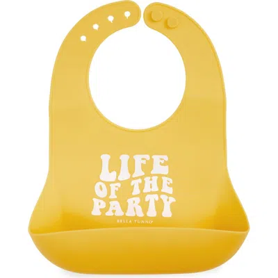 Bella Tunno Kids'  Life Of The Party Wonder Bib In Yellow