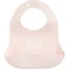 Bella Tunno Love Bug Silicone Wonder Bib In Pink