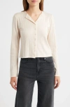 Bella Venice Jackie Cashmere Blend Cardigan In Neutral