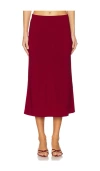Shop Bella Venice Jessie Slip Skirt In Red